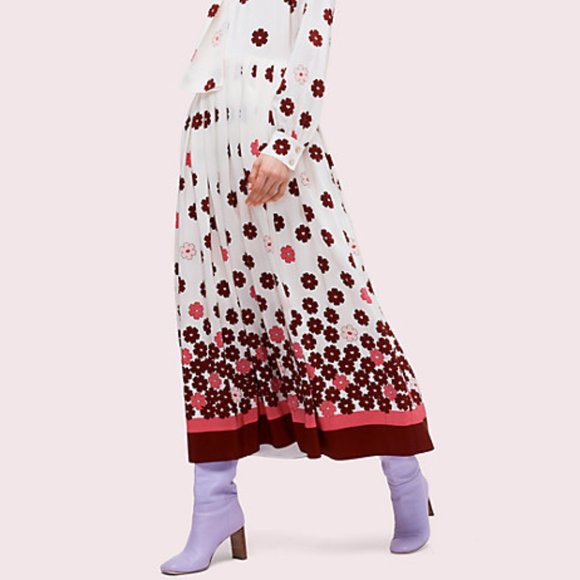 KATE SPADE NY Floral Kiss Tie In French Cream  NEW - Picture 8 of 8